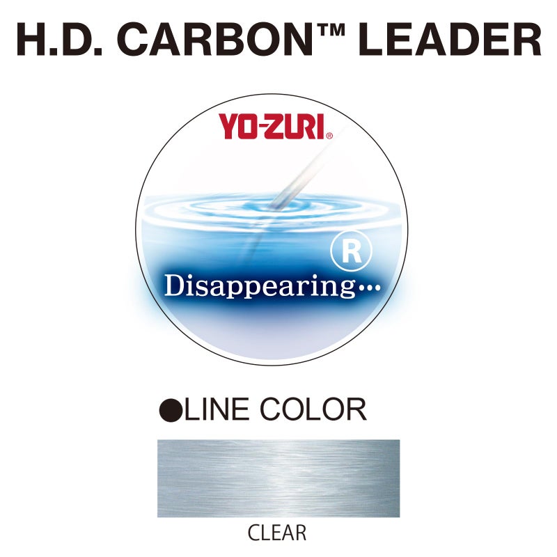 DUEL Yo-Zuri H.D. Carbon Fluorocarbon Leader Line, Clear, 15-Pound/30-Yard - Image 3